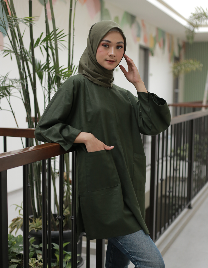 [Petite Size] SANTAI in Army (55cm sleeves)
