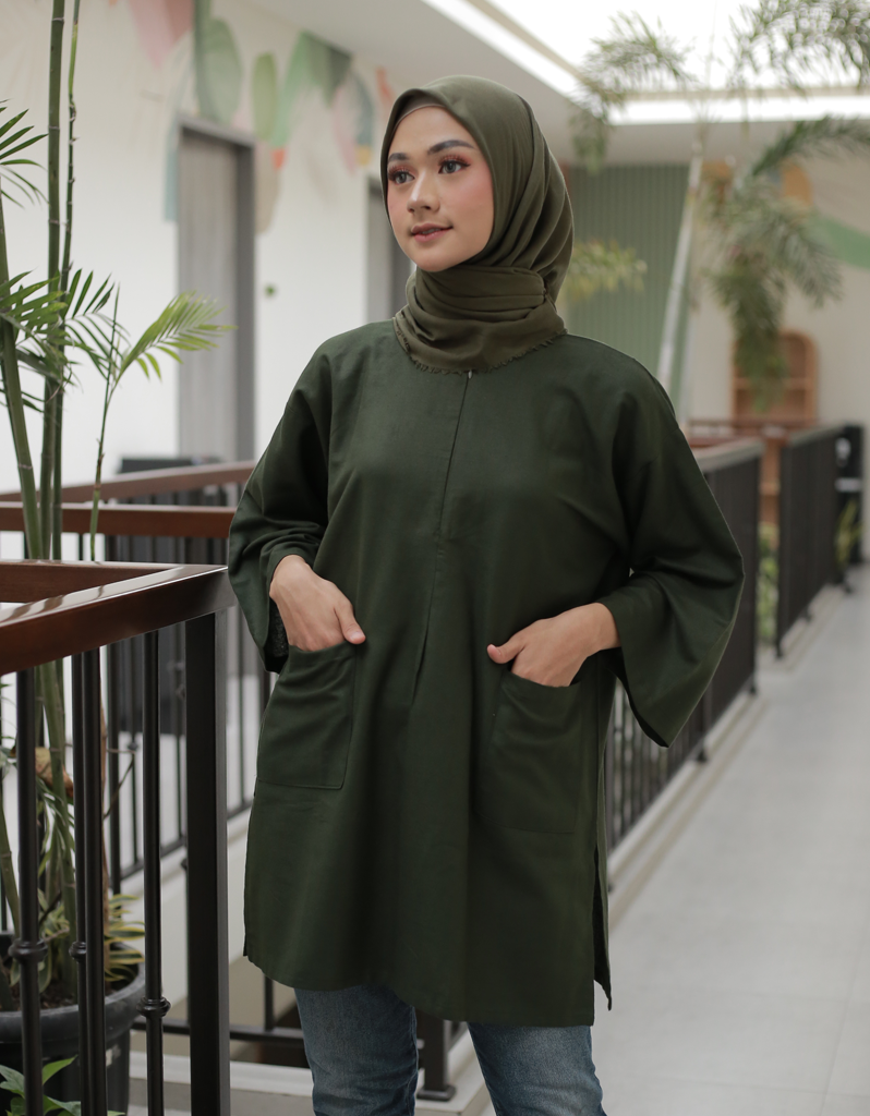[Petite Size] SANTAI in Army (55cm sleeves)