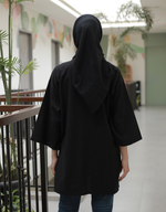 [Plus Size] SANTAI Linen in Black (50cm sleeves)