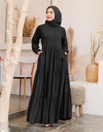 TIERED Maxi Dress in Black