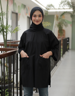 [Plus Size] SANTAI Linen in Black (50cm sleeves)