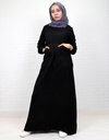 Sweatshirt Maxi Dress in Black