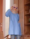 Santai Top in Cornflower Blue