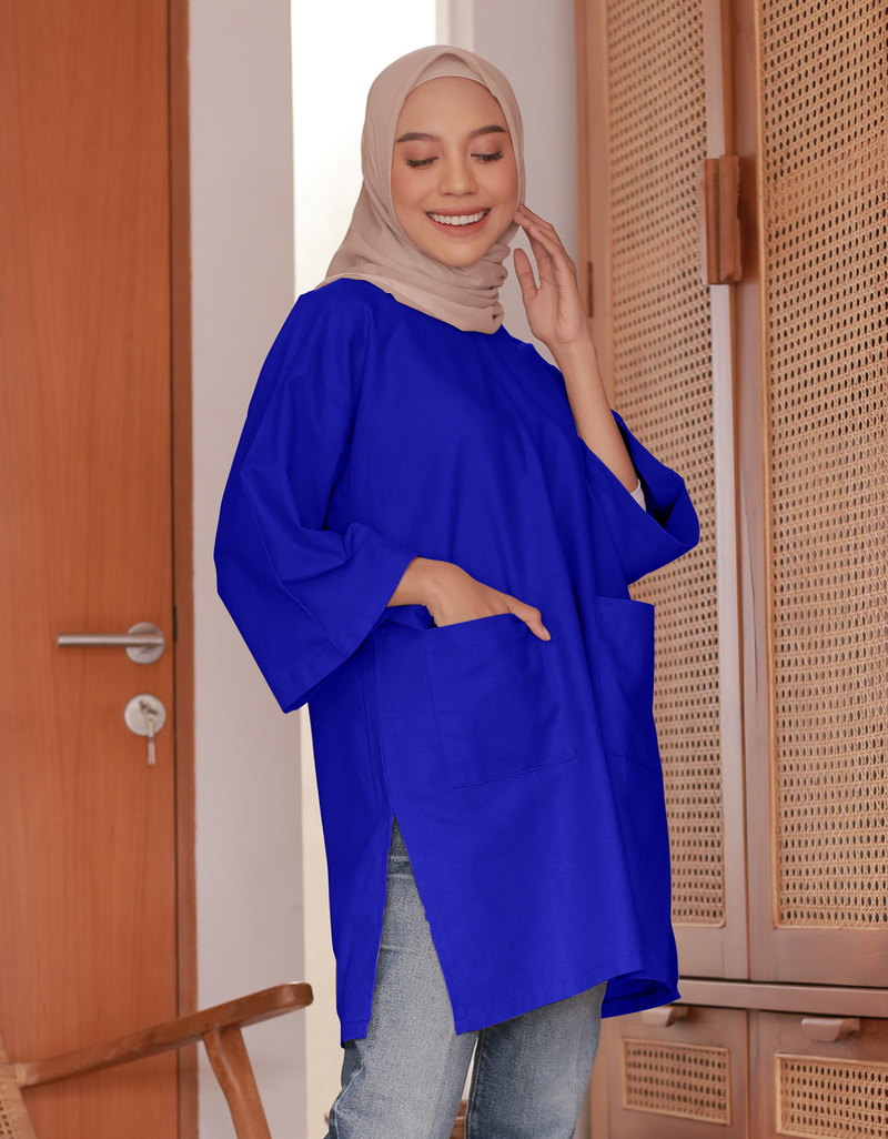 Santai Top in Electric Blue