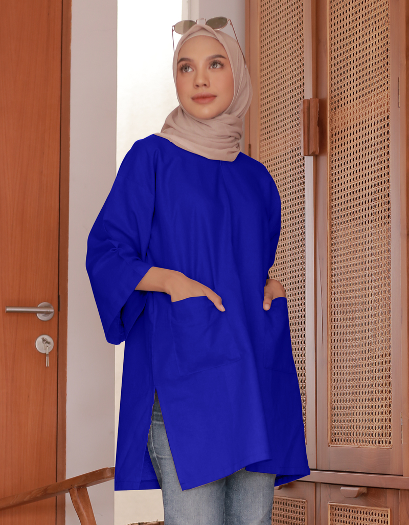 Santai Top in Electric Blue