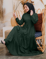 TIERED Maxi Dress in Emerald