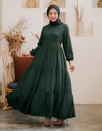 TIERED Maxi Dress in Emerald
