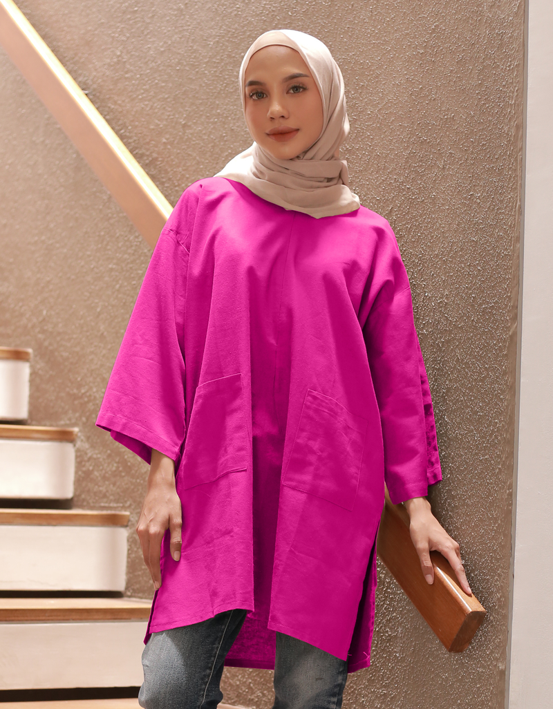 Santai Top in Barbie Pink