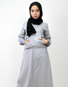 Sweatshirt Maxi Dress in Misty Grey