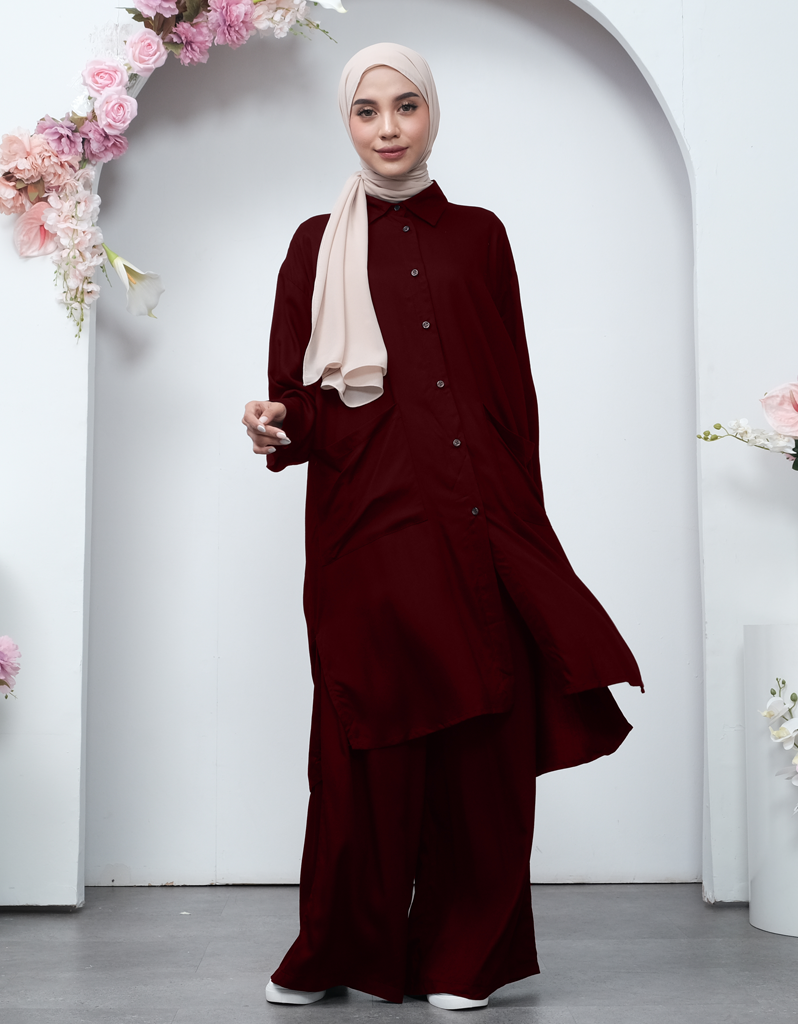 KOMFY in Deep Maroon