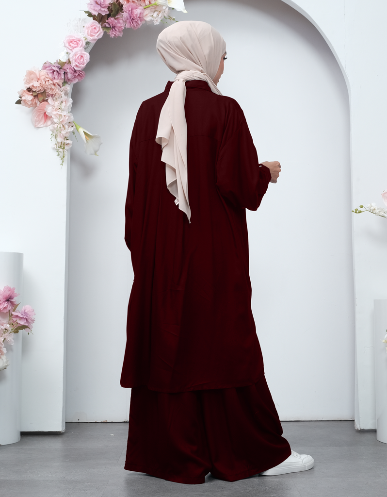 KOMFY in Deep Maroon