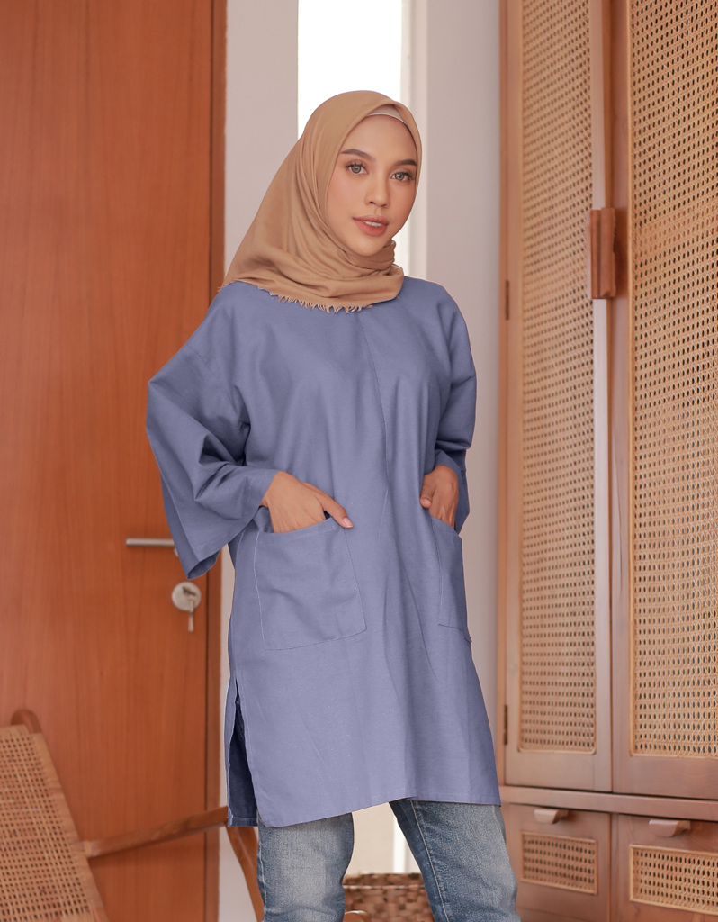Santai Top in Lavender Blue