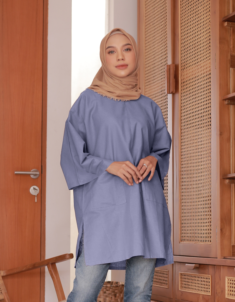 Santai Top in Lavender Blue
