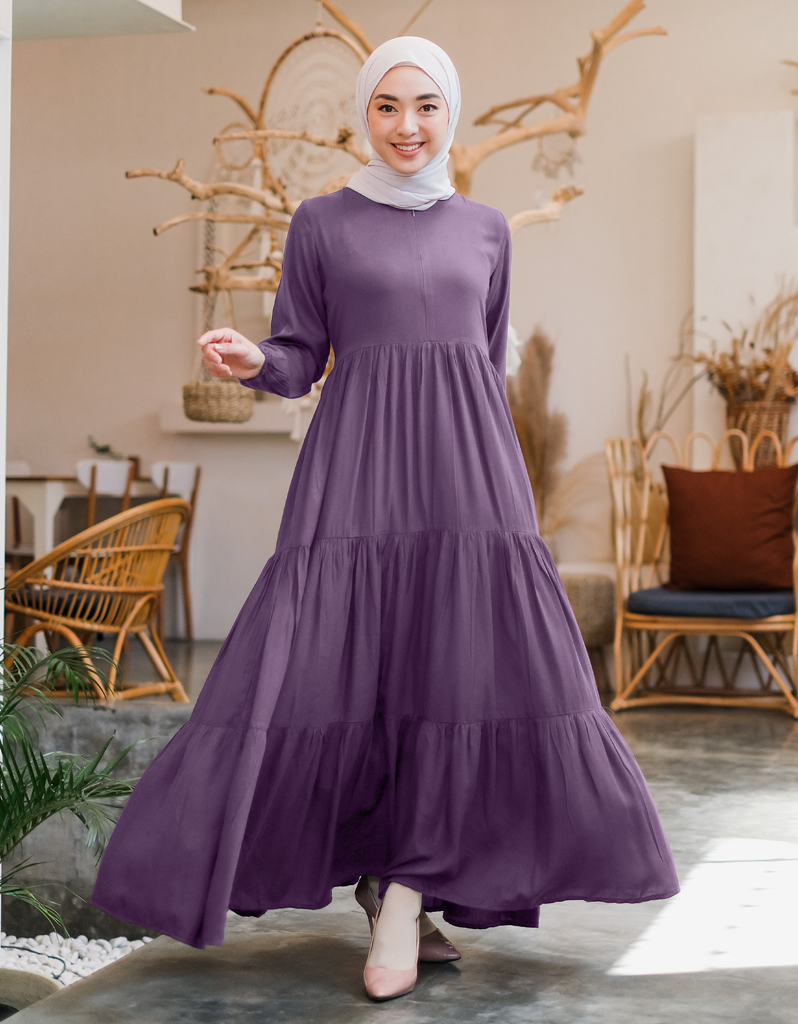 TIERED Maxi Dress in Lavender