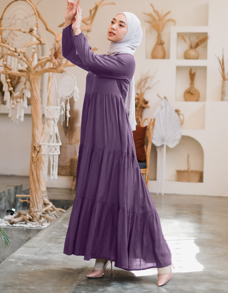 TIERED Maxi Dress in Lavender