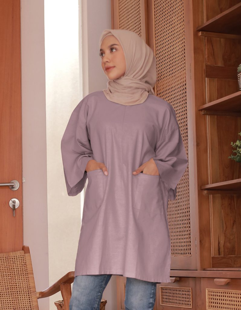 Santai Top in Light Dusty Purple