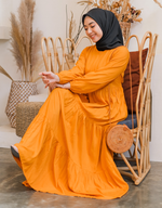 TIERED Maxi Dress in Mango