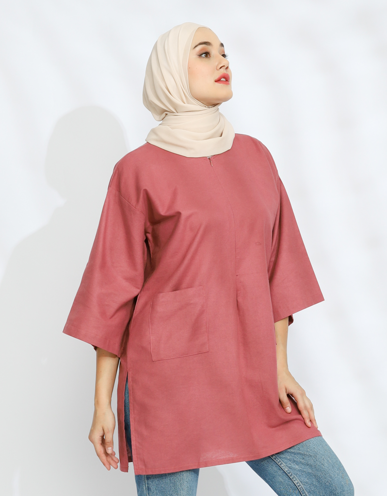 [Free Size] SANTAI in Mauve (55cm sleeves)