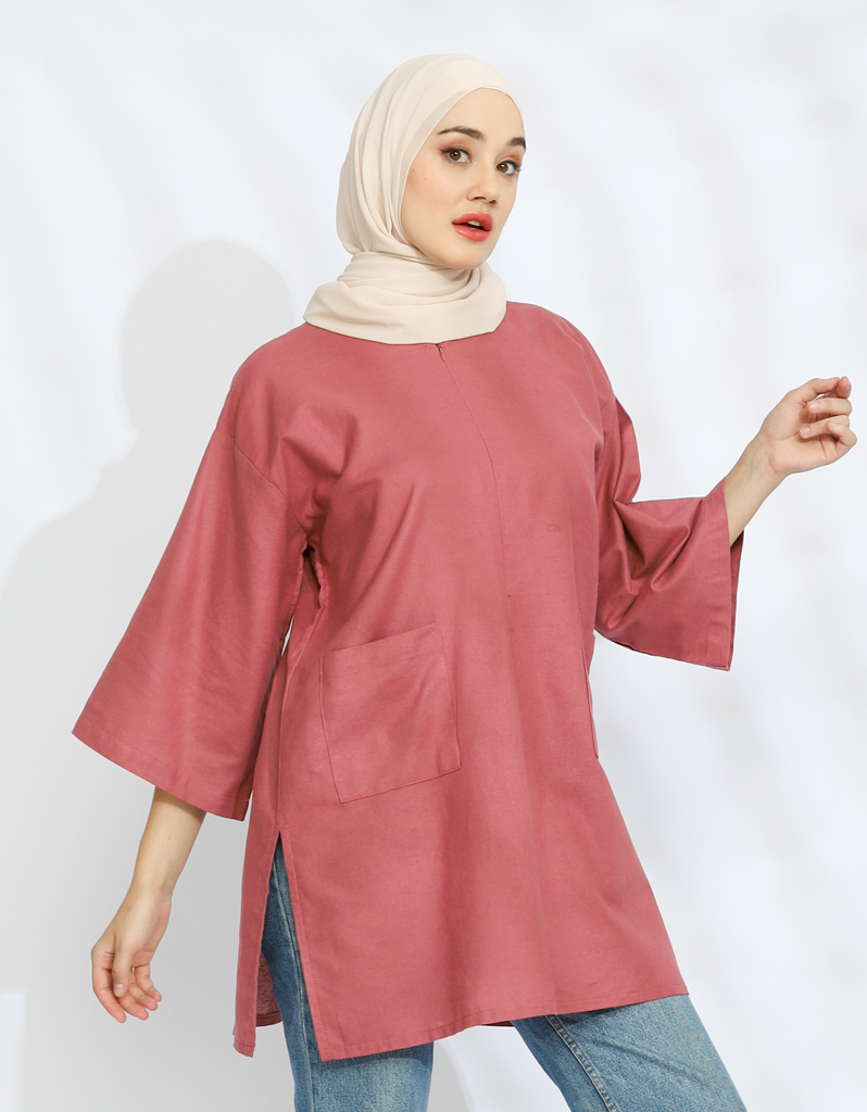 [Free Size] SANTAI in Mauve (55cm sleeves)
