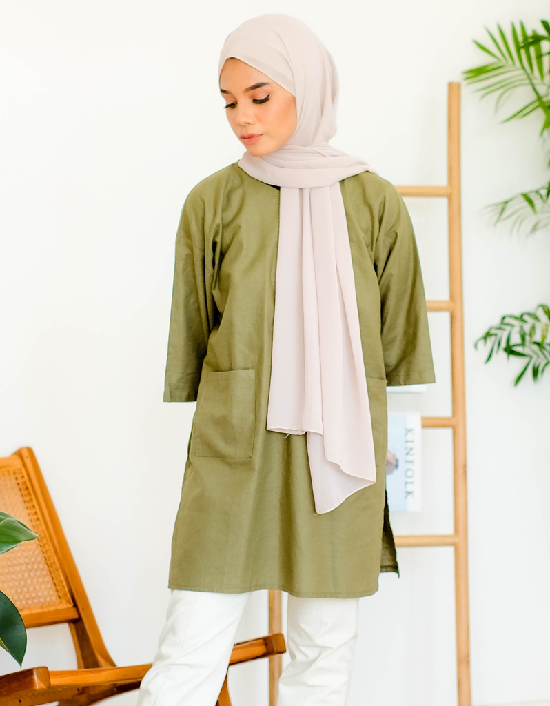 [Petite Size] SANTAI in Olive (50cm sleeves)