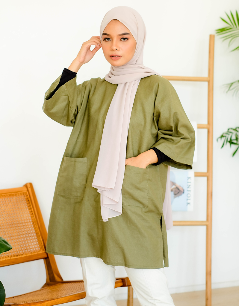 [Petite Size] SANTAI in Olive (55cm sleeves)