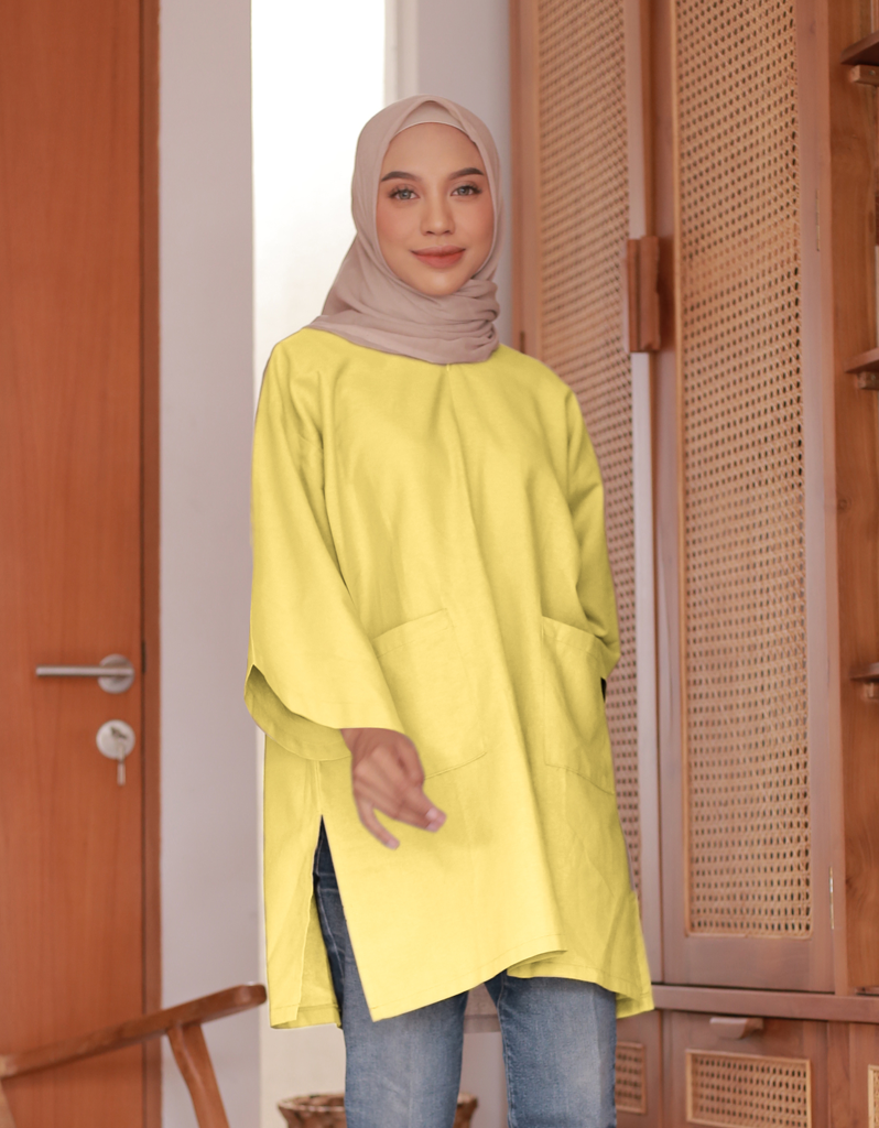 Santai Top in Pineapple Yellow