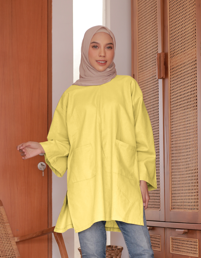 Santai Top in Pineapple Yellow