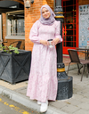 ROSALEEN Smocked Maxi Dress in Pink