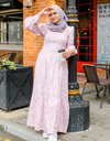 ROSALEEN Smocked Maxi Dress in Pink