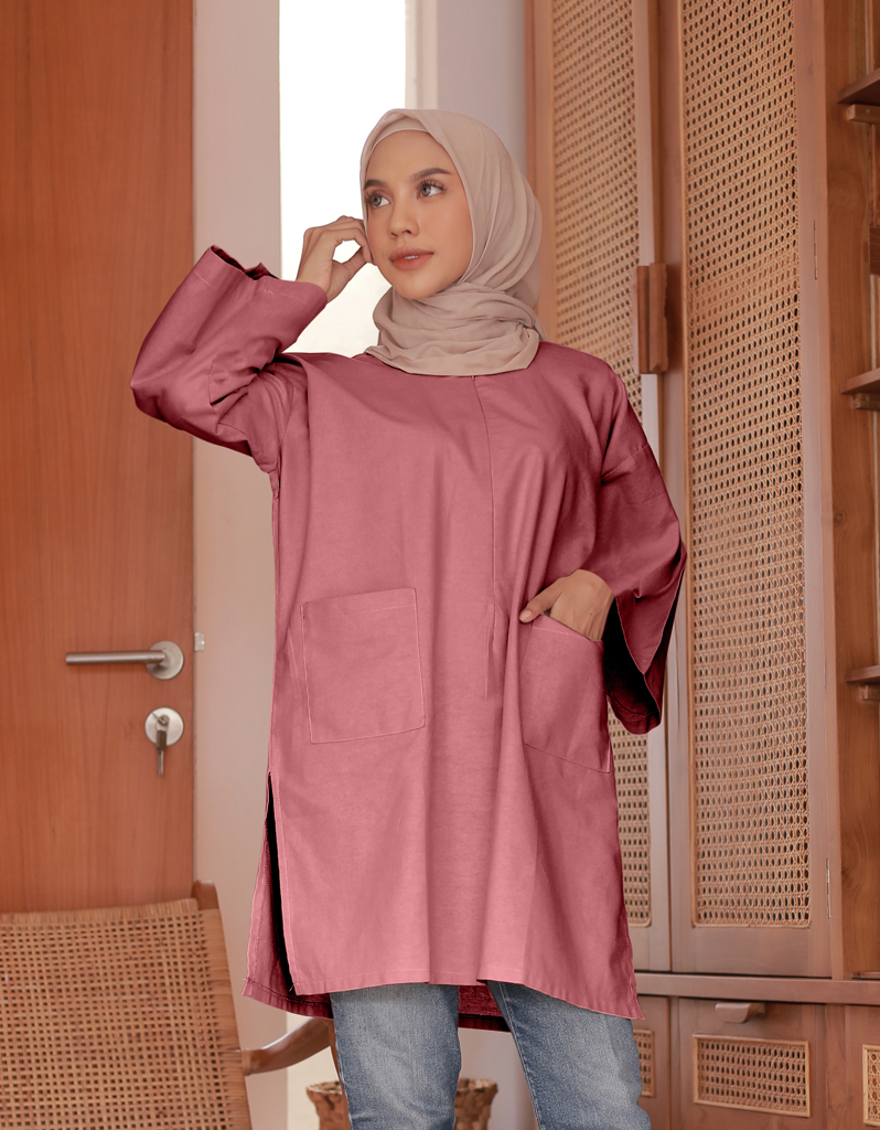 Santai Top in Rose Pink
