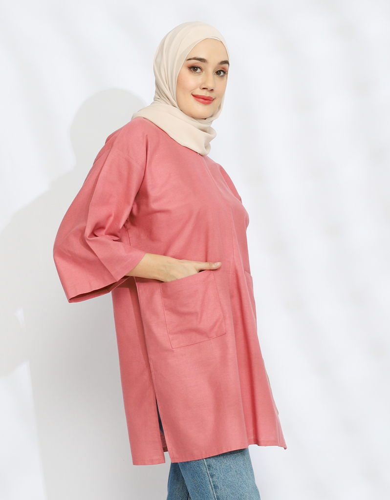 [Free Size] SANTAI in Rose Pink (55cm sleeves)