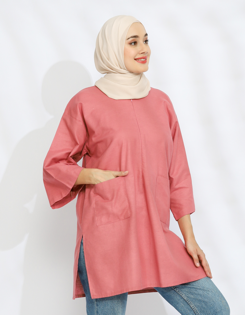 [Free Size] SANTAI in Rose Pink (55cm sleeves)