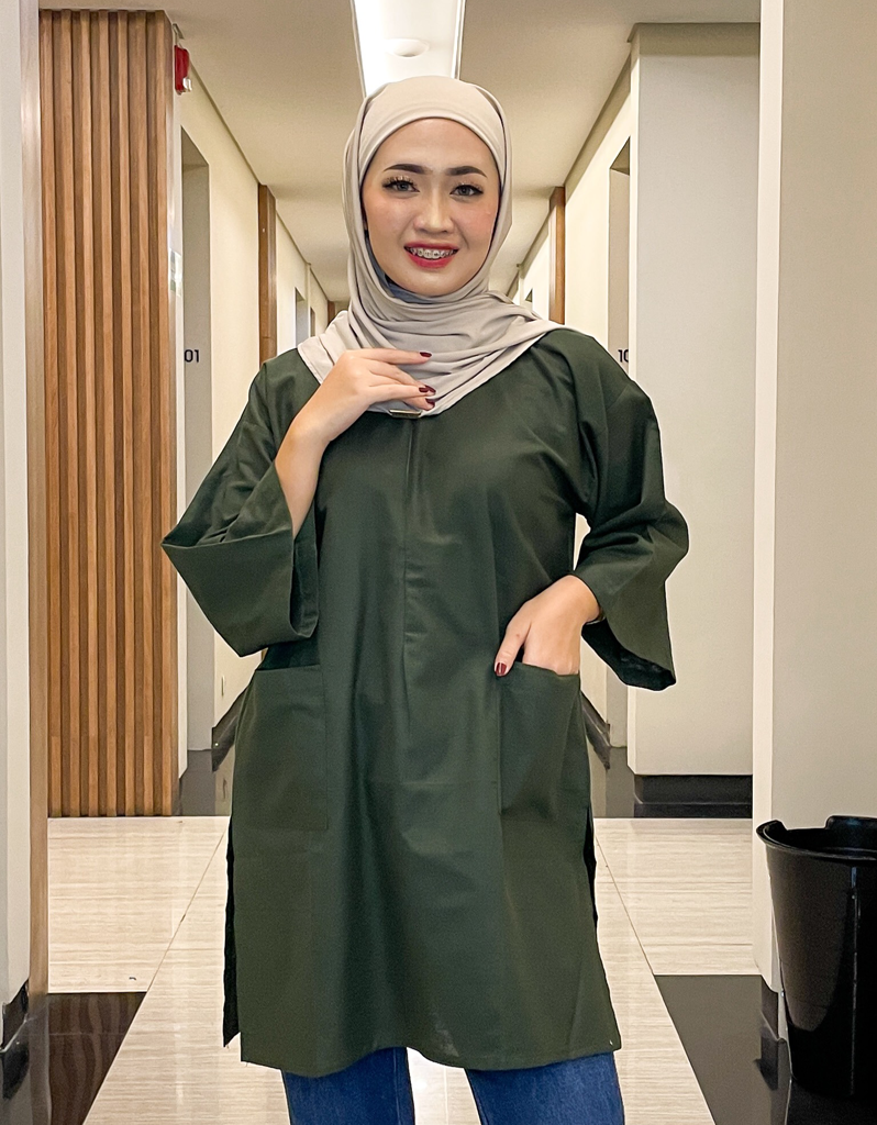 Santai Top in Army Green