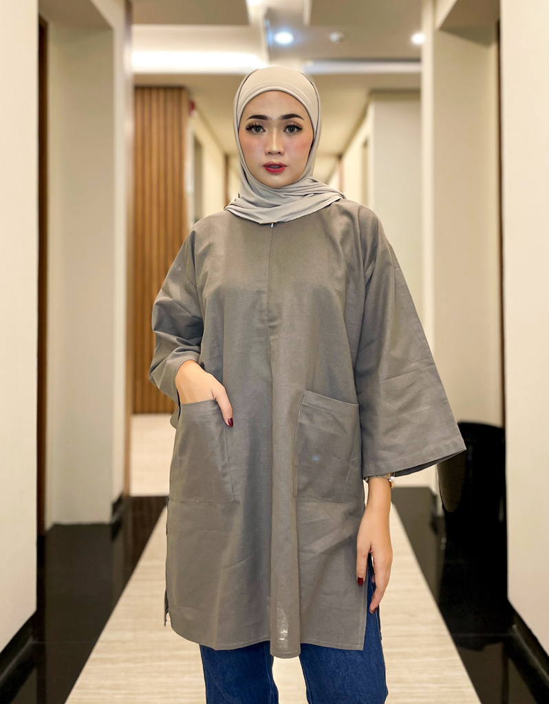 Santai Top in Dark Grey