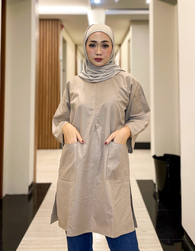 Santai Top in Light Grey