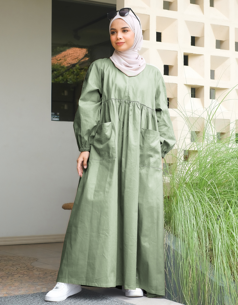 VACAY Maxi Dress in Sage Green