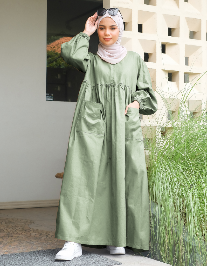 VACAY Maxi Dress in Sage Green