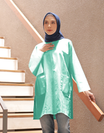 Santai Top in Aquamarine