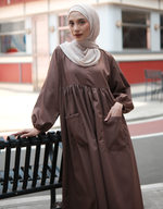 VACAY Maxi Dress in Dark Brown