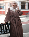 VACAY Maxi Dress in Dark Brown