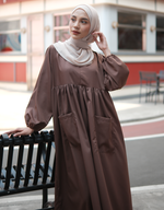 VACAY Maxi Dress in Dark Brown