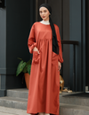 VACAY Maxi Dress in Rust