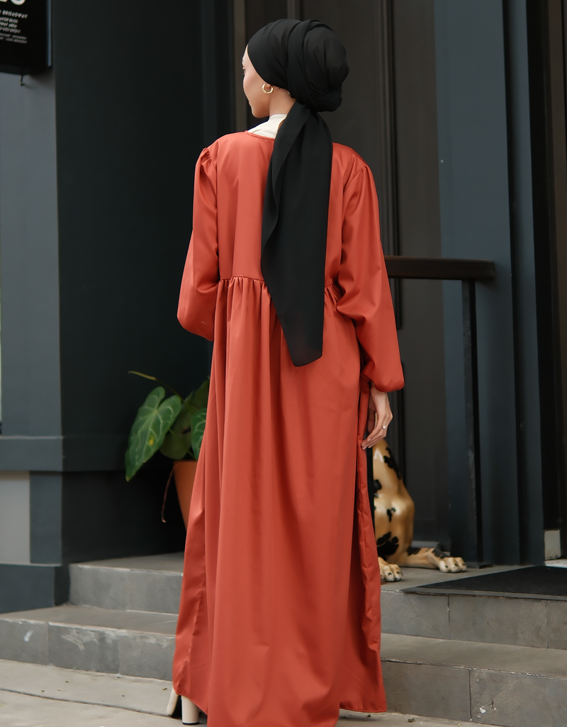 VACAY Maxi Dress in Rust