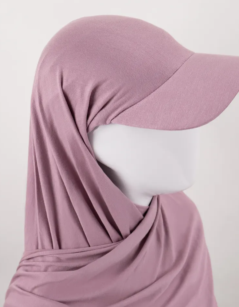 Sports Hijab Cap in Dusty Pink