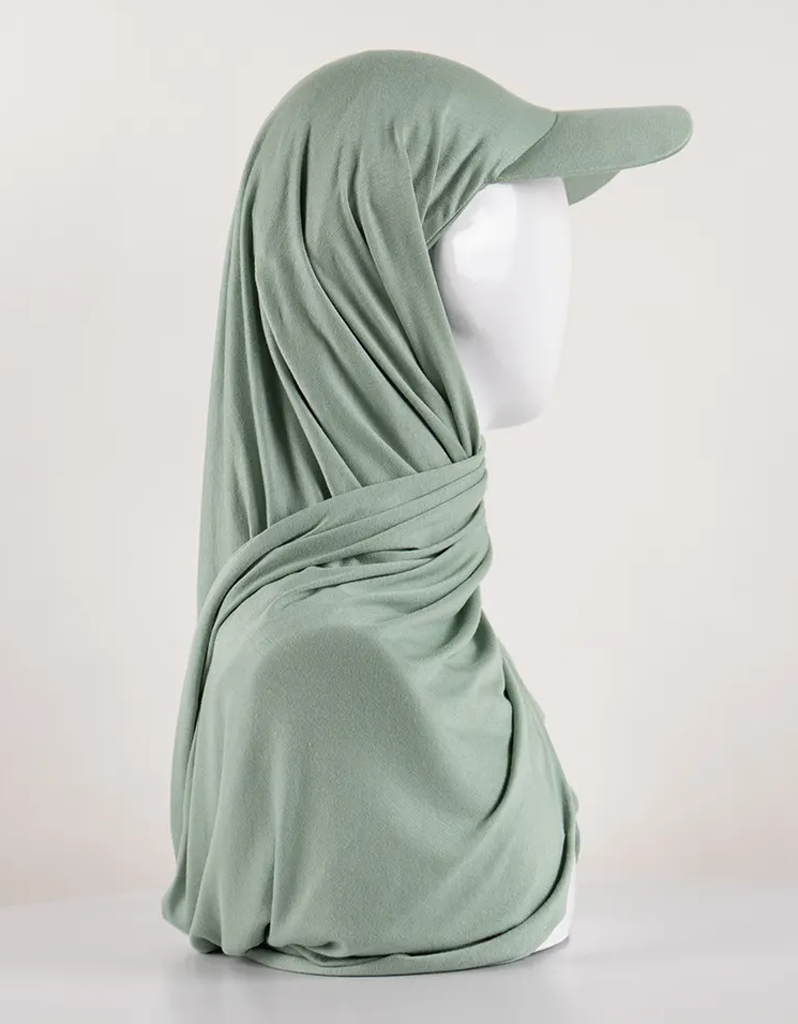 Sports Hijab Cap in Sage