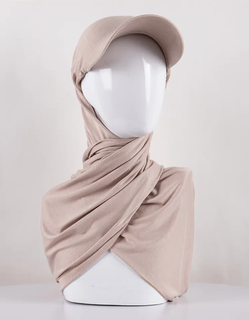 Sports Hijab Cap in Beige