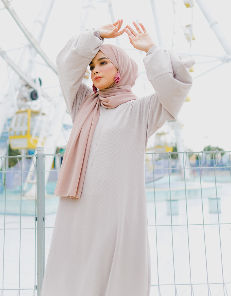 Bishop Maxi Dress in Beige