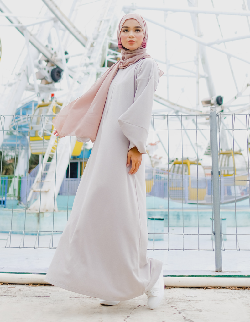 Bishop Maxi Dress in Beige