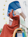 Bishop Maxi Dress in Terracotta