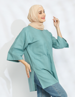 SANTAI (Linen) in Dusty Teal